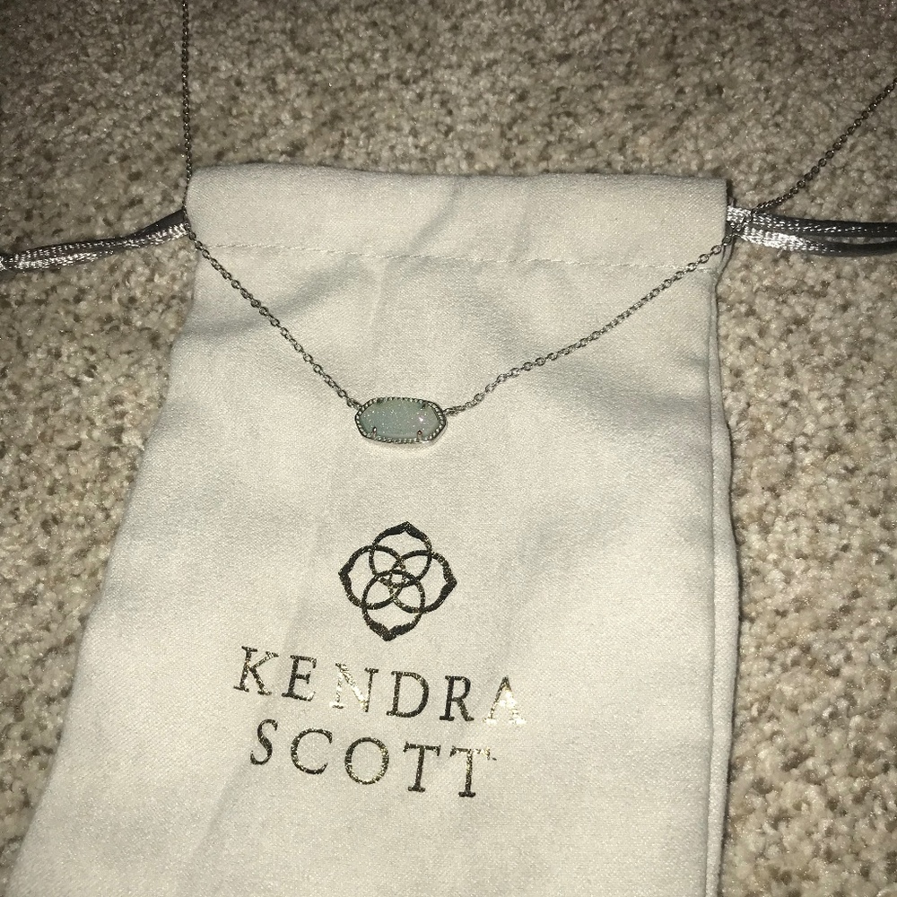 Kendra Scott Ivory Sparkly Elisa Necklace